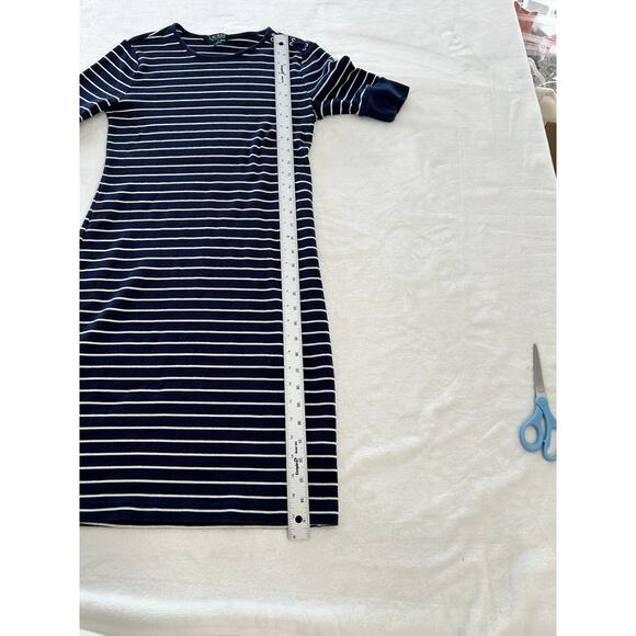 Lauren Ralph Lauren Striped Nautical Tshirt Dress Small - Picture 7 of 10